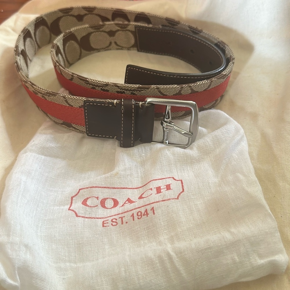 Coach 34” belt